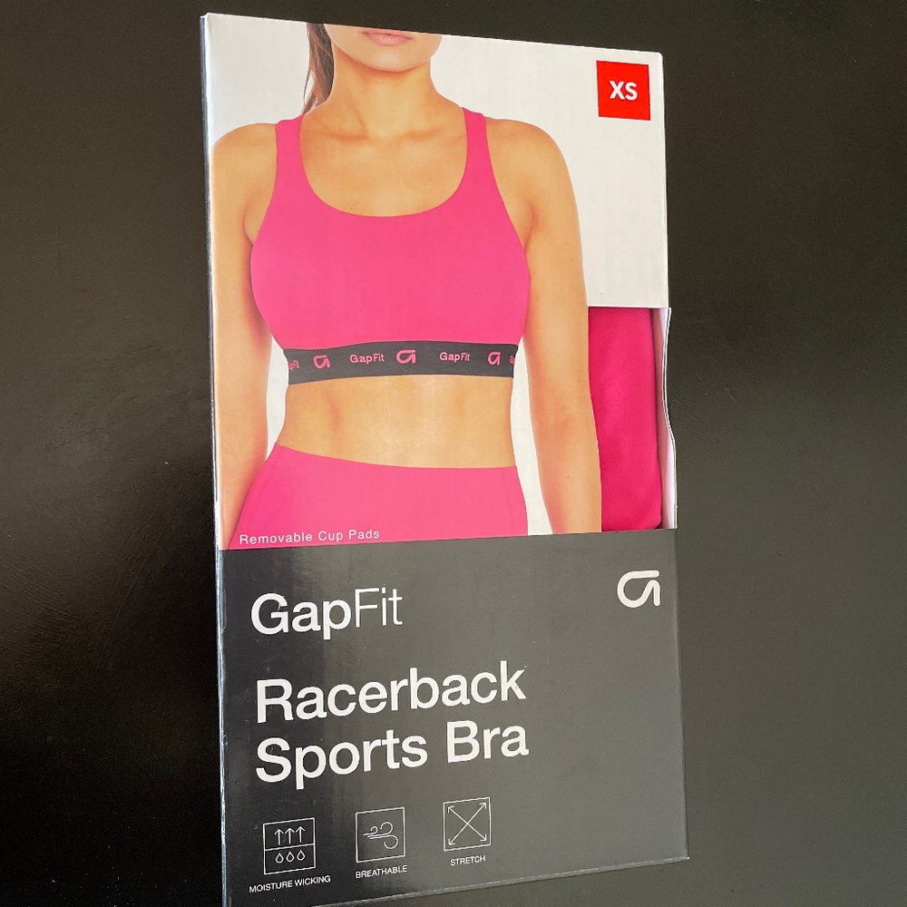 GapFit XS pink sports bra